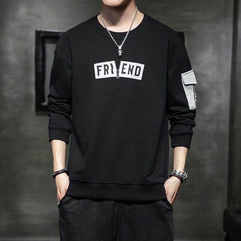 Καθημερινή ανδρική μπλούζα σε τέσσερα χρώματα με λαιμό O