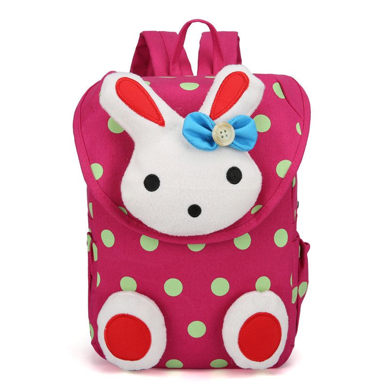 Casual παιδικό σακίδιο με τρισδιάστατο στοιχείο σε τέσσερα χρώματα