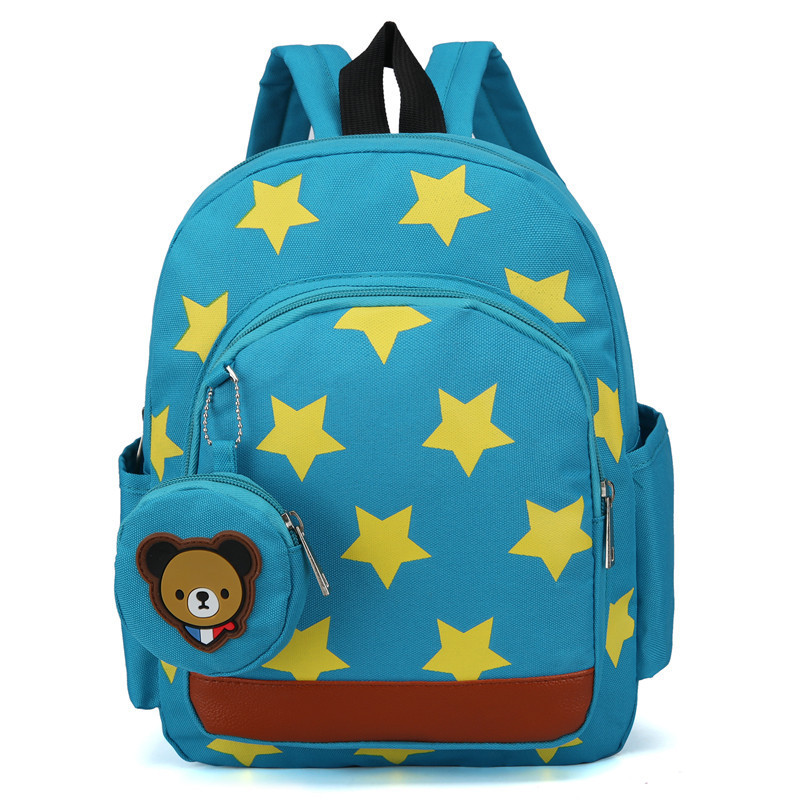 Καθημερινό παιδικό σακίδιο με φερμουάρ σε τέσσερα χρώματα