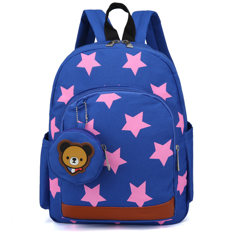 Καθημερινό παιδικό σακίδιο με φερμουάρ σε τέσσερα χρώματα