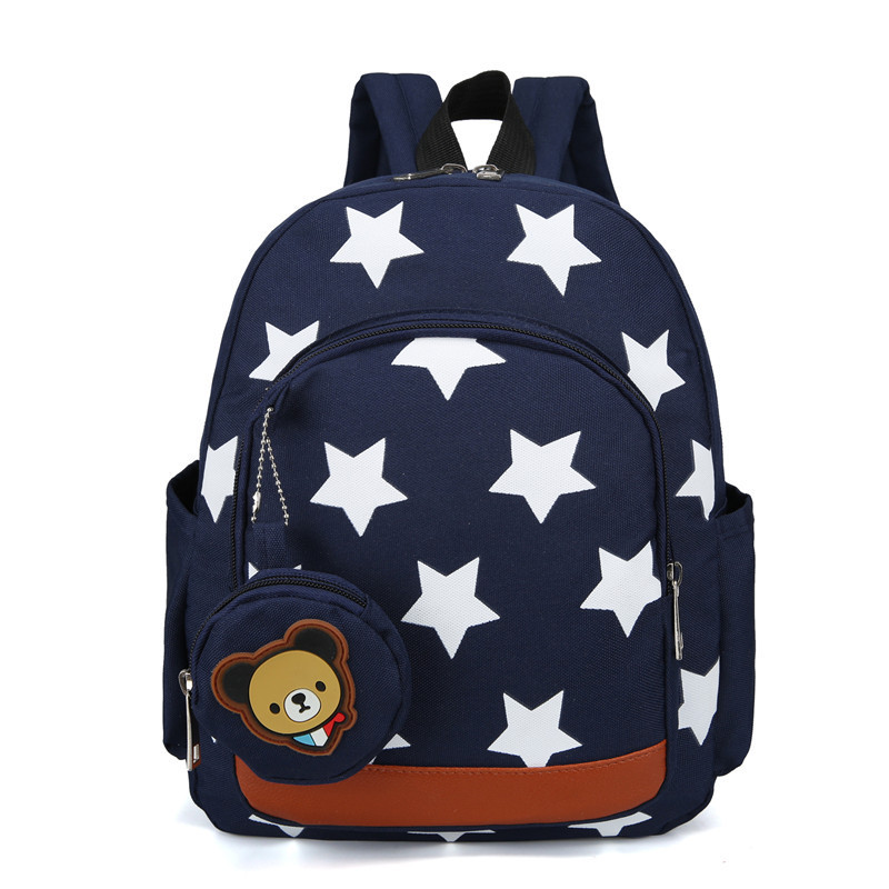 Καθημερινό παιδικό σακίδιο με φερμουάρ σε τέσσερα χρώματα