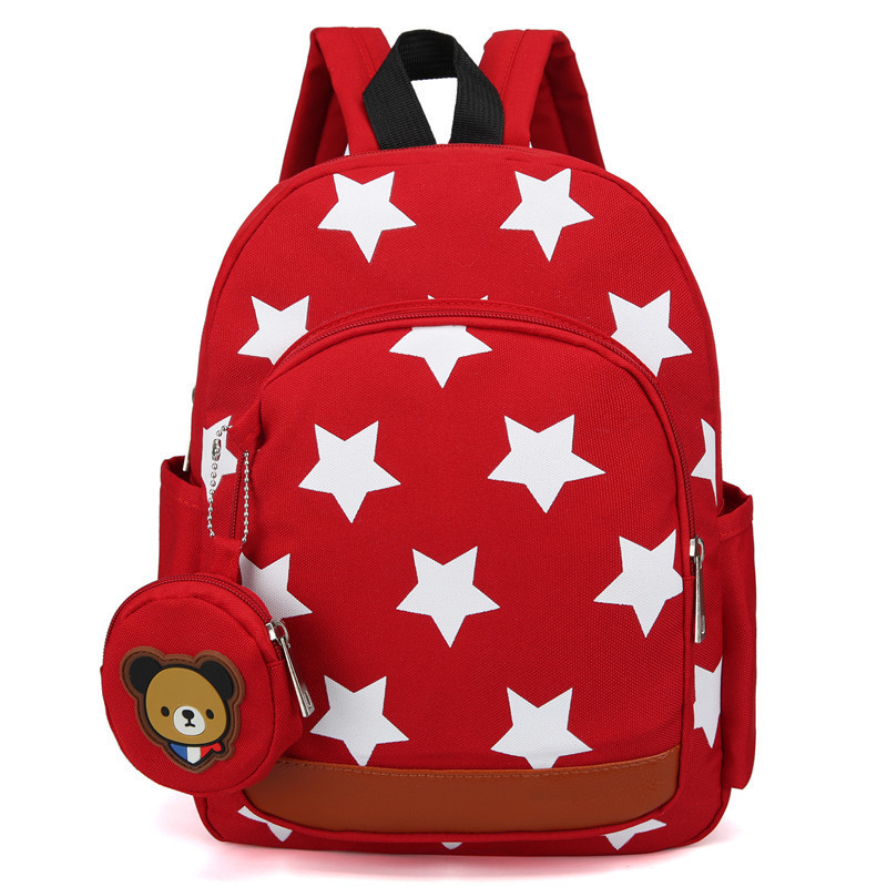 Καθημερινό παιδικό σακίδιο με φερμουάρ σε τέσσερα χρώματα