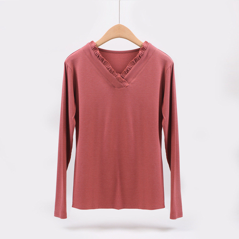 Casual γυναικείο λεπτό πουλόβερ με μακριά μανίκια σε διάφορα χρώματα