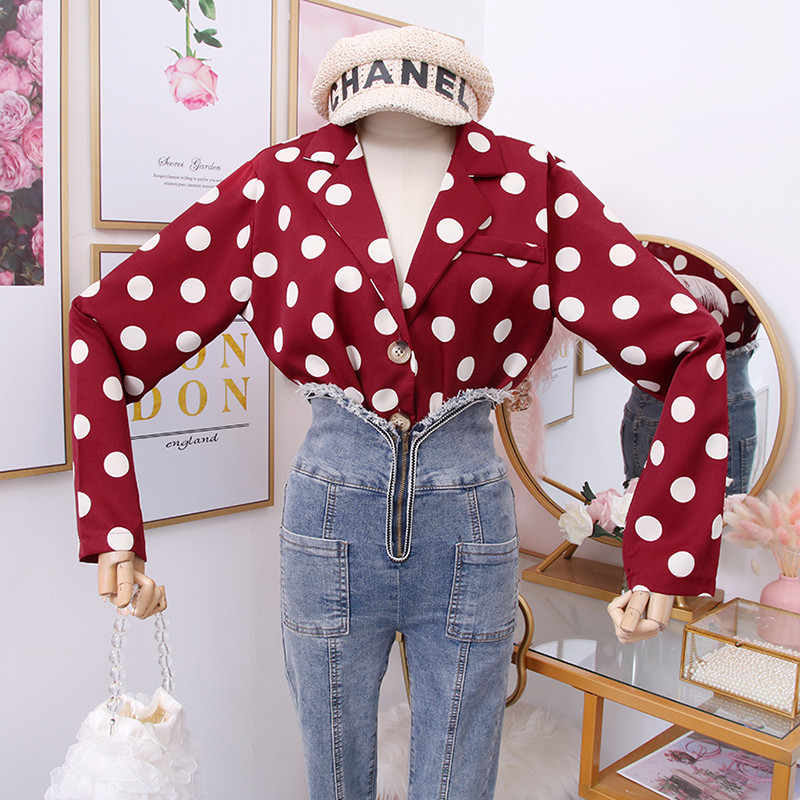 Camasa de dama actuala model cu buline in mai multe culori