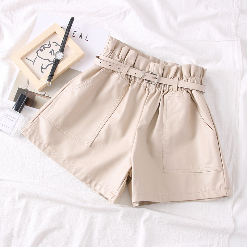 Νέο μοντέλο κοντό γυναικείο παντελόνι με ζώνη σε διάφορα χρώματα