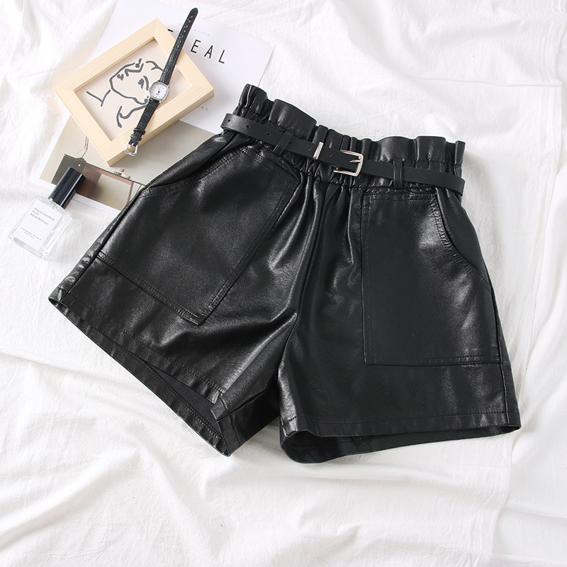 Νέο μοντέλο κοντό γυναικείο παντελόνι με ζώνη σε διάφορα χρώματα