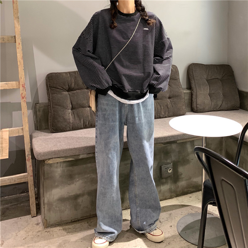 Női széles csíkos blúz két színben