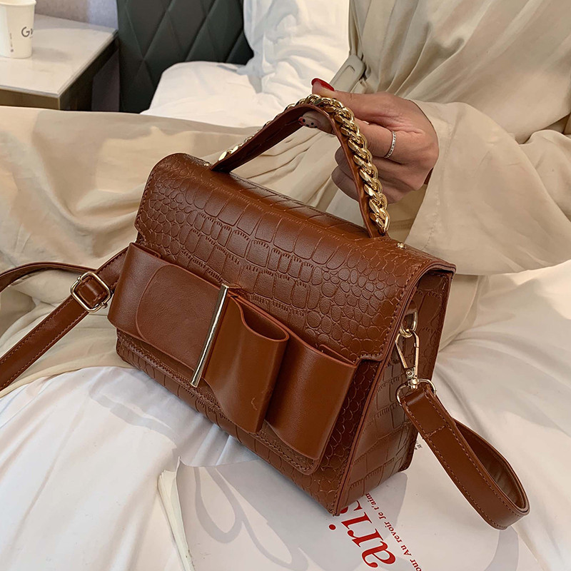 Стилна дамска  чанта от еко  кожа в четири цвята