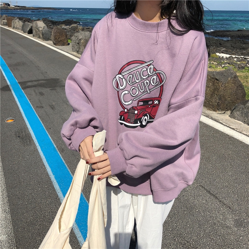 Bluza larga dama cu aplicatie in doua culori