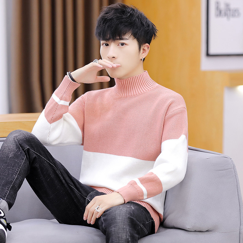 Pulover pentru barbati model nou in patru culori cu guler polo