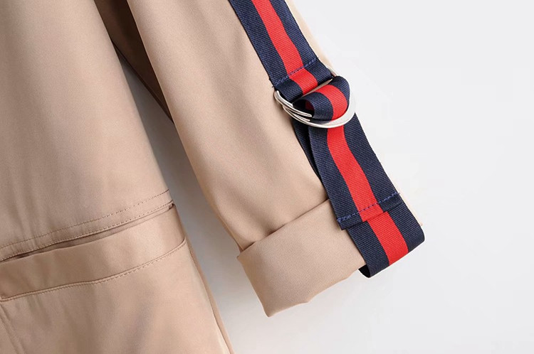 Hosszú tavaszi-őszi kabát barna színben