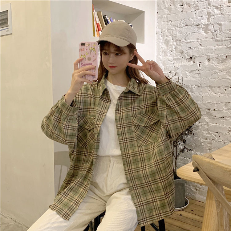 Lezser női széles kockás ing két színben