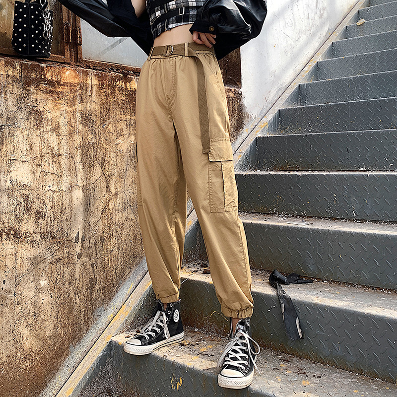 Дамски модерен дълъг панталон в три цвята със странични джобове