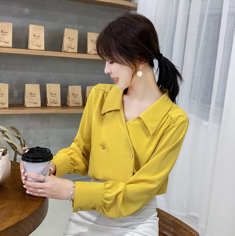 Stílusos női ing spitz nyakkivágással, két színben