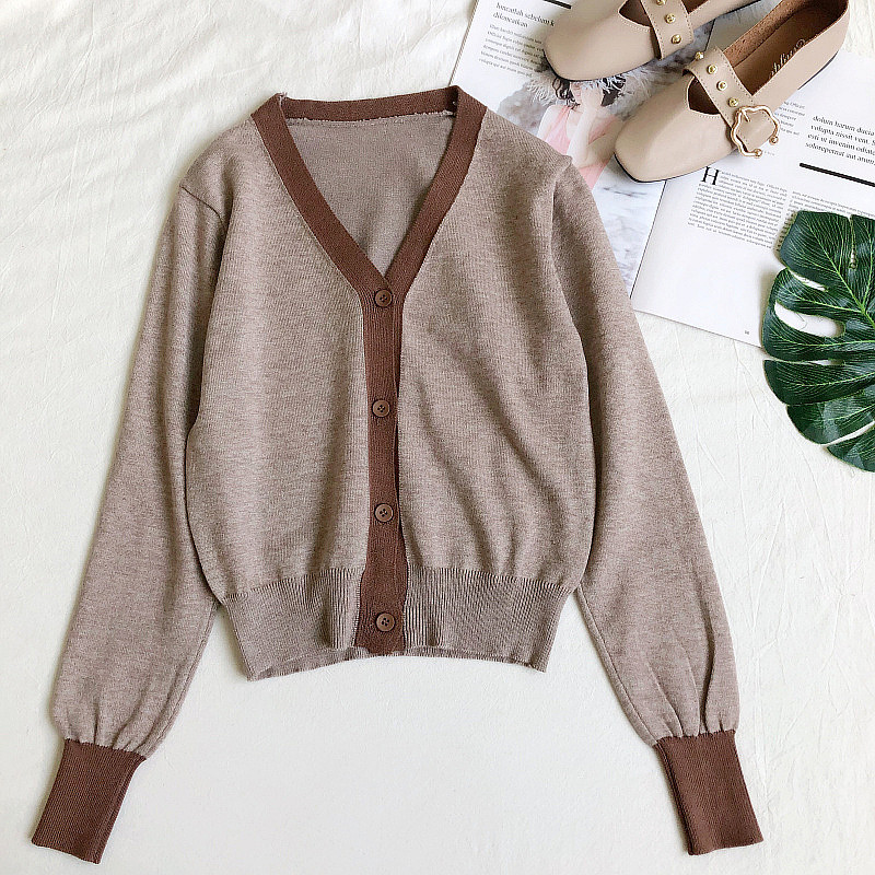 Καθημερινή  γυναικεία ζακέτα με V-neck σε τέσσερα χρώματα