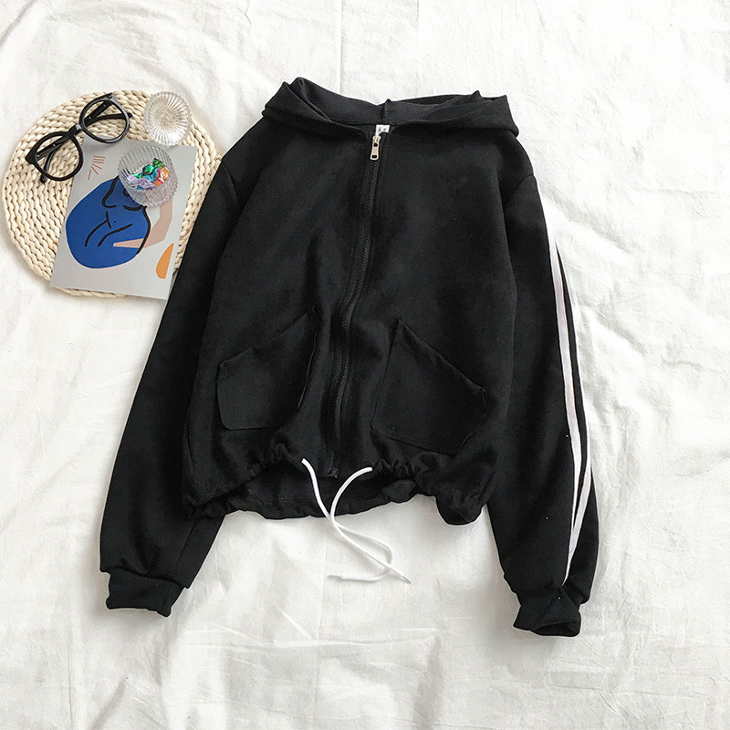 Napi női pulóver öt színben, nyakkendővel és cipzárral