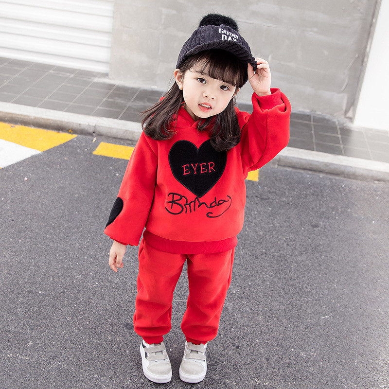 Nou set modern pentru copii pentru fete în roșu și roz