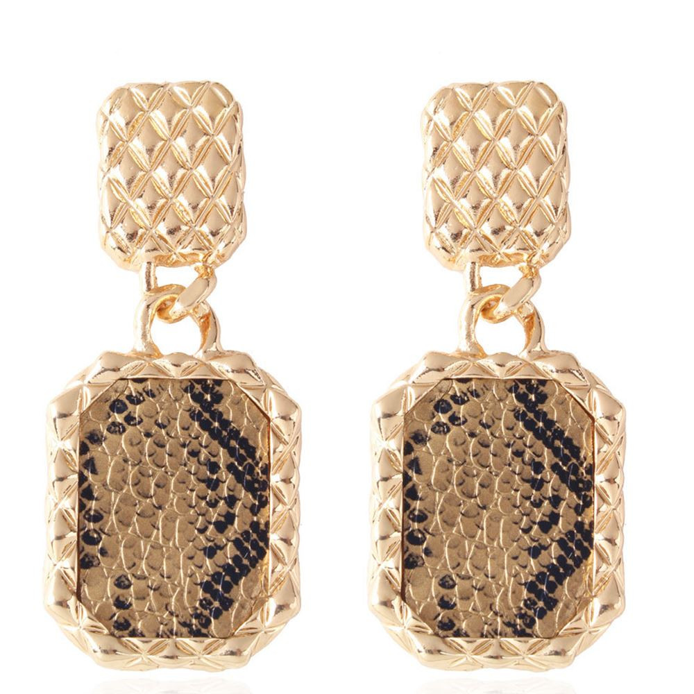 Stílusos női fülbevaló állatmintával több színben