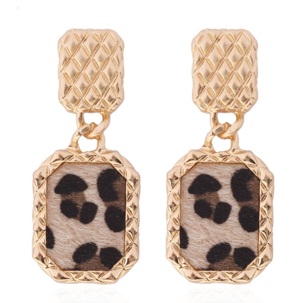 Stílusos női fülbevaló állatmintával több színben