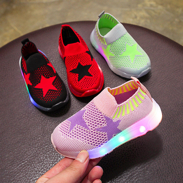 Παιδικά φωτιστικά αθλητικά παπούτσια κατάλληλα για αγόρια και κορίτσια σε διάφορα χρώματα