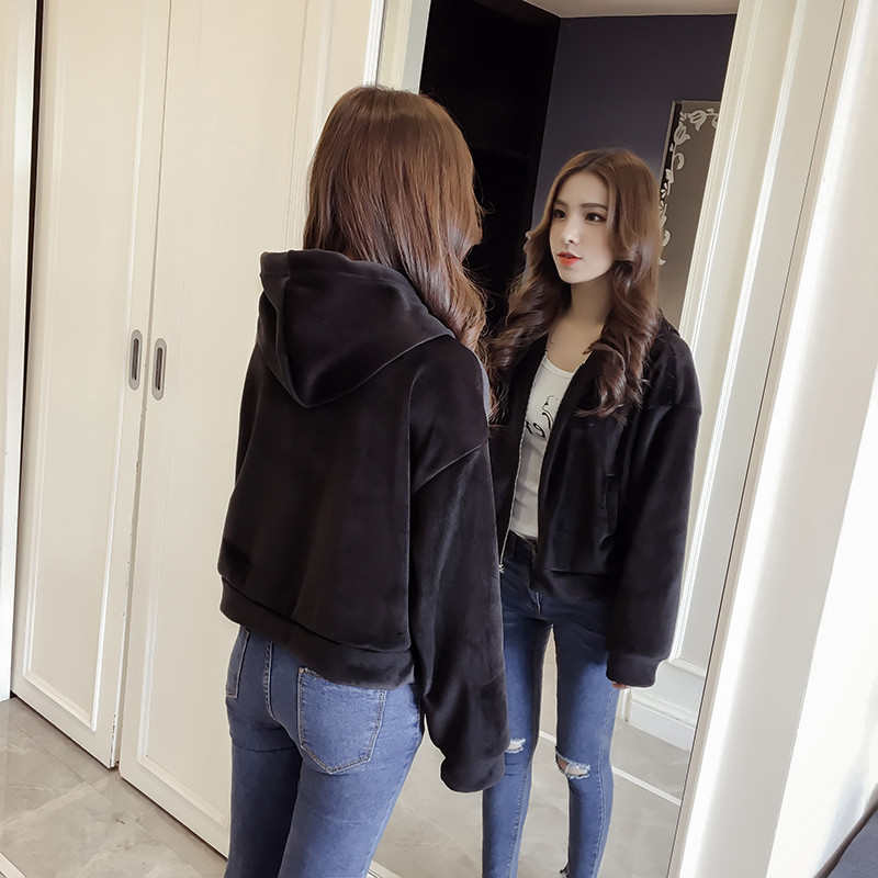 Γυναικείο φούτερ με κουκούλα και φερμουάρ σε διάφορα χρώματα