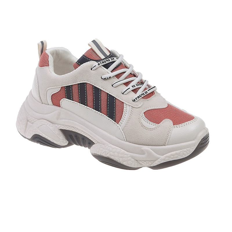 Αθλητικά casual γυναικεία παπούτσια με μια σκληρή σόλα σε τρία χρώματα