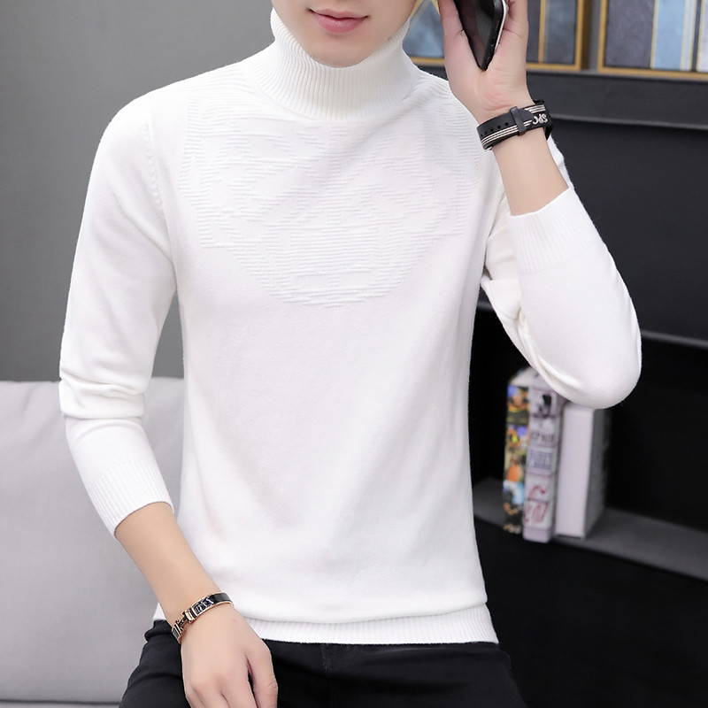 Divatos férfi pulóver öt színben polo gallérral