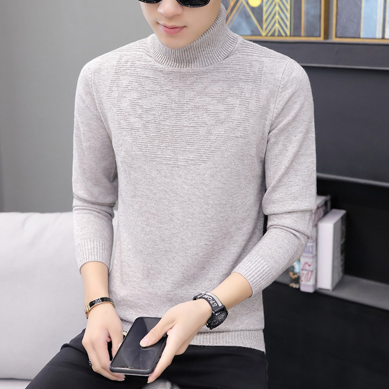 Divatos férfi pulóver öt színben polo gallérral