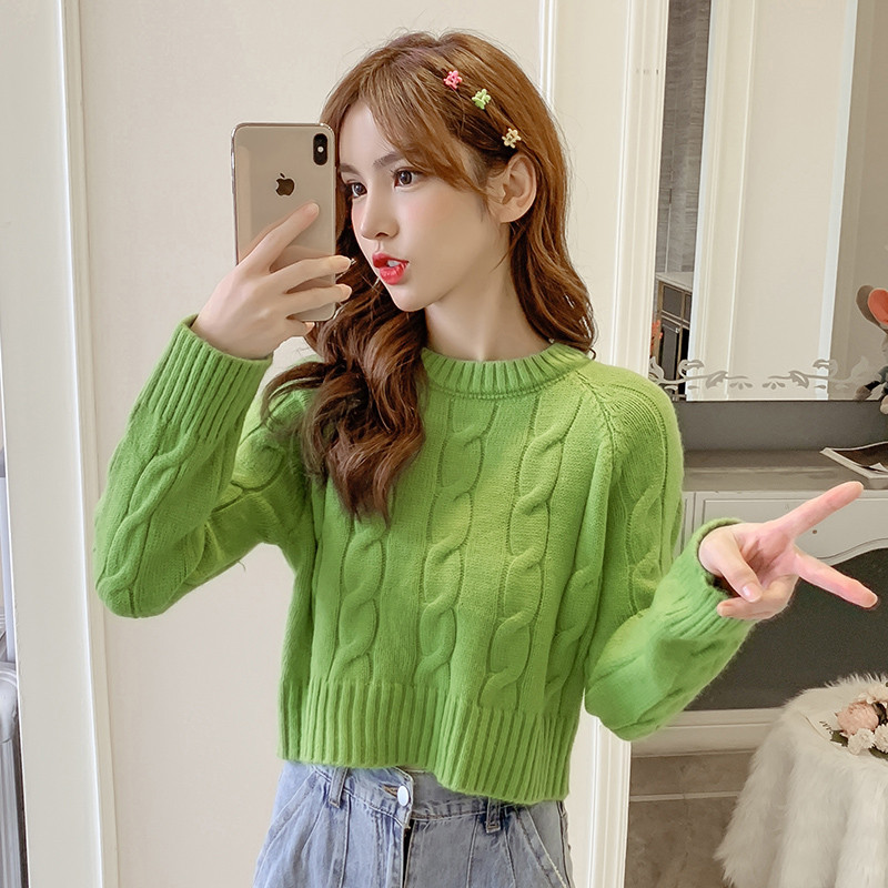 Bluza de dama scurta tricotata in trei culori