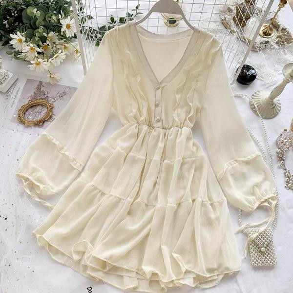 Rochie moderna de dama cu decolteu in V in mai multe culori