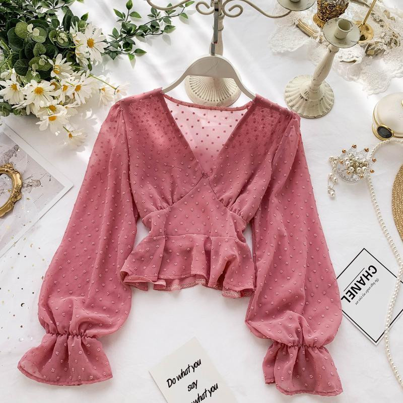 Modern női hosszú ujjú ing több színben