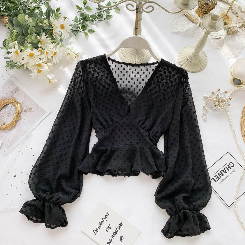 Modern női hosszú ujjú ing több színben