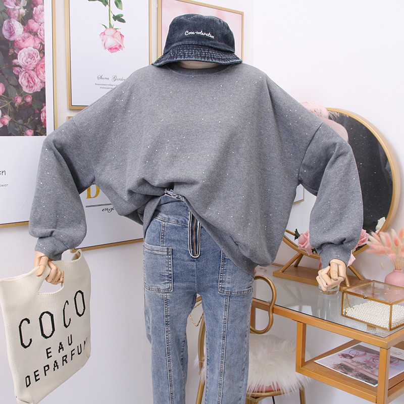 Új modell női pulóver O-nyakú - széles modell