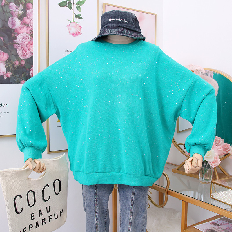 Új modell női pulóver O-nyakú - széles modell