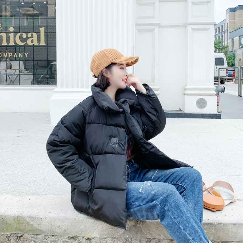 Modern női rövid kabát magas gallérral és zsebbel több színben