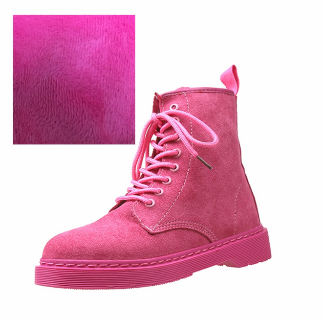 Alkalmi női velúr csizma rózsaszín és fekete fűzővel