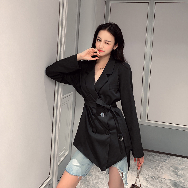 Modern női rövid kabát két színben