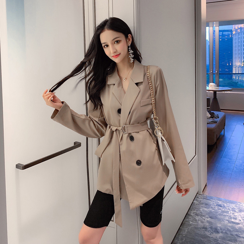 Modern női rövid kabát két színben