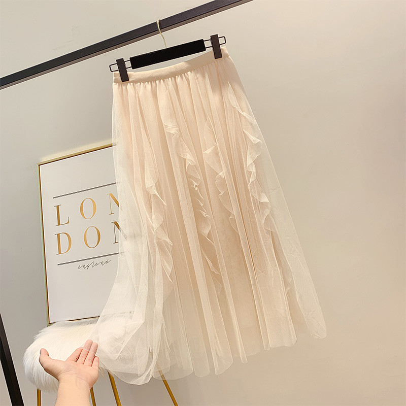 Női redőzött szoknya magas derékkal, három színben