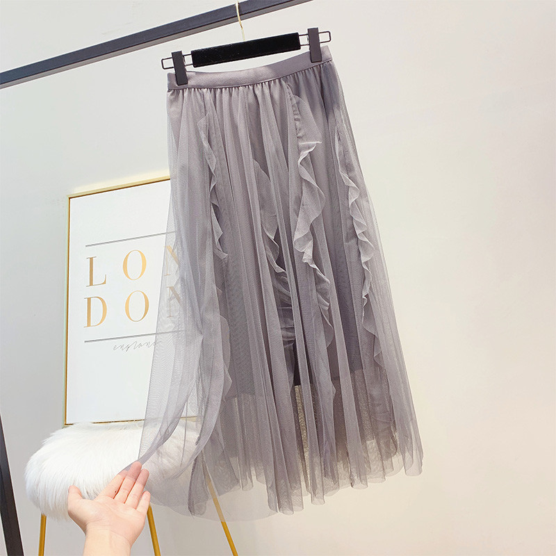 Női redőzött szoknya magas derékkal, három színben