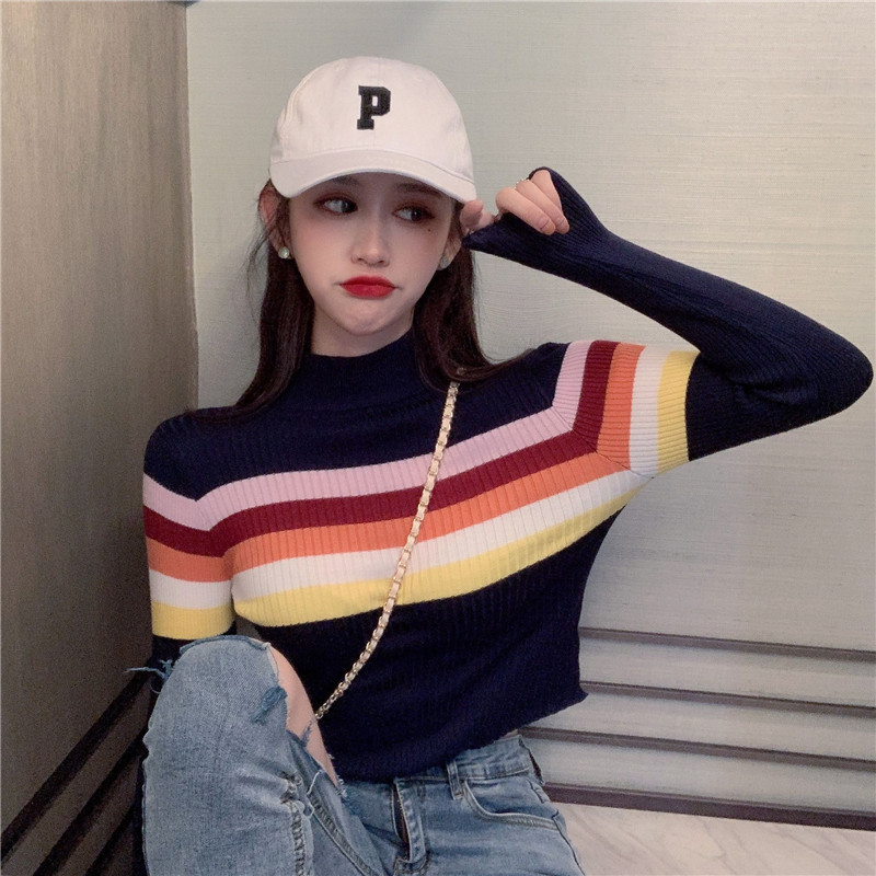 Modern női kötött blúz testhezálló modell több színben