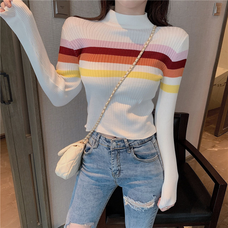 Modern női kötött blúz testhezálló modell több színben