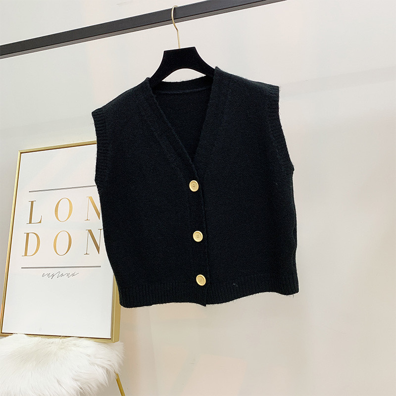 Casual γυναικείο γιλέκο με κουμπιά σε τέσσερα χρώματα