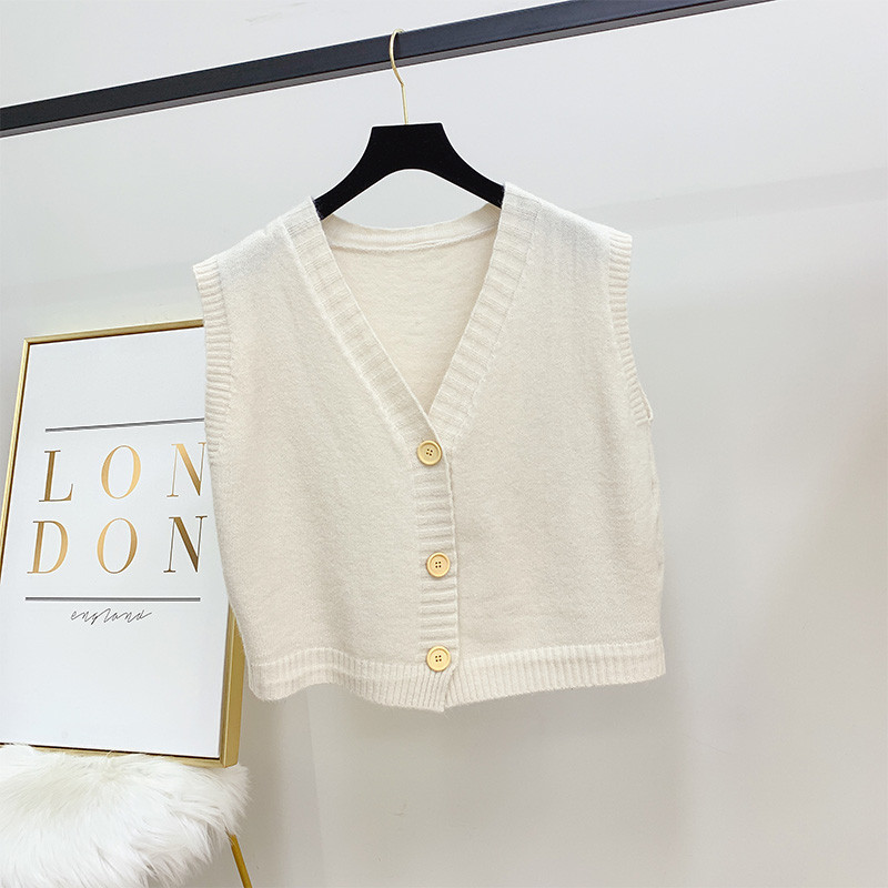 Casual γυναικείο γιλέκο με κουμπιά σε τέσσερα χρώματα