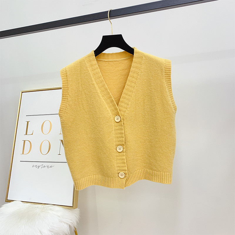 Casual γυναικείο γιλέκο με κουμπιά σε τέσσερα χρώματα