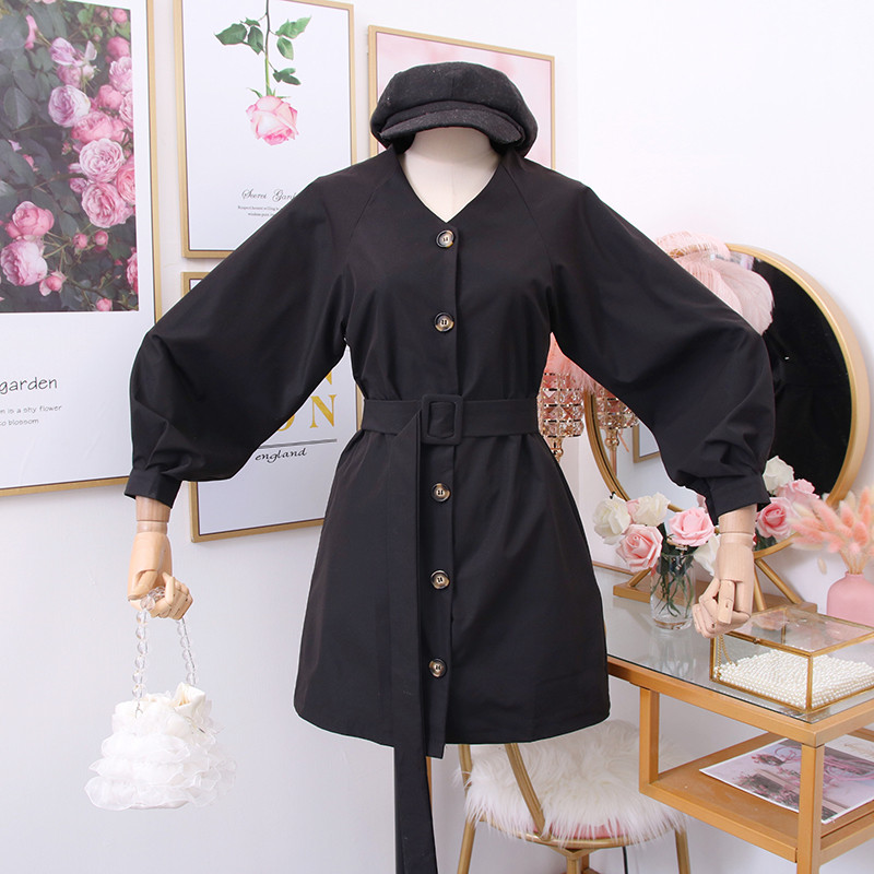 Rochie de dama modern model nou cu decolteu spitz si curea in doua culori