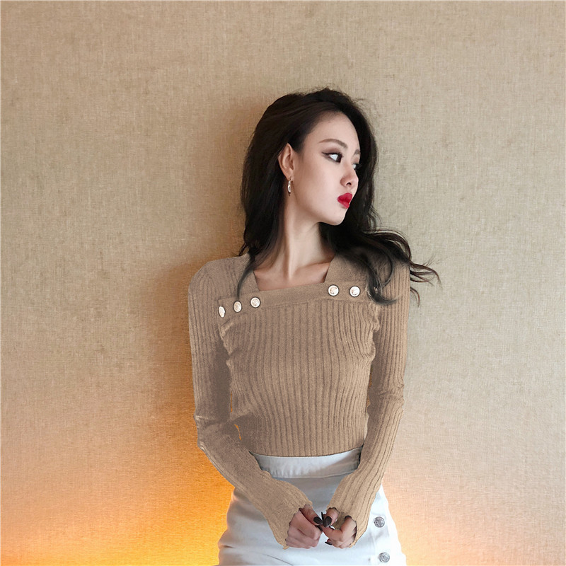 Modern női blúz testhezálló modell három színben