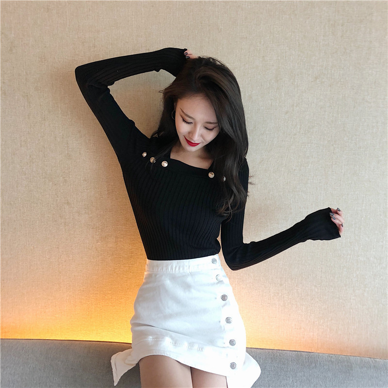 Modern női blúz testhezálló modell három színben