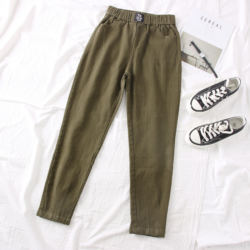 Alkalmi női nadrág új modellje zöld és fekete színben