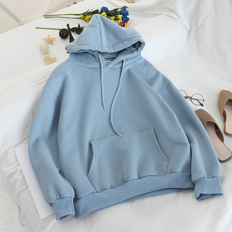 Hanorac de dama sport-casual cu gluga si buzunar in mai multe culori